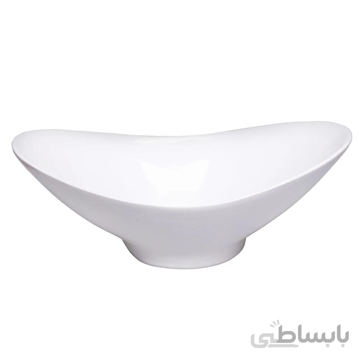 کاسه سرامیکی بیضی ریور سایز بزرگ کد 1017