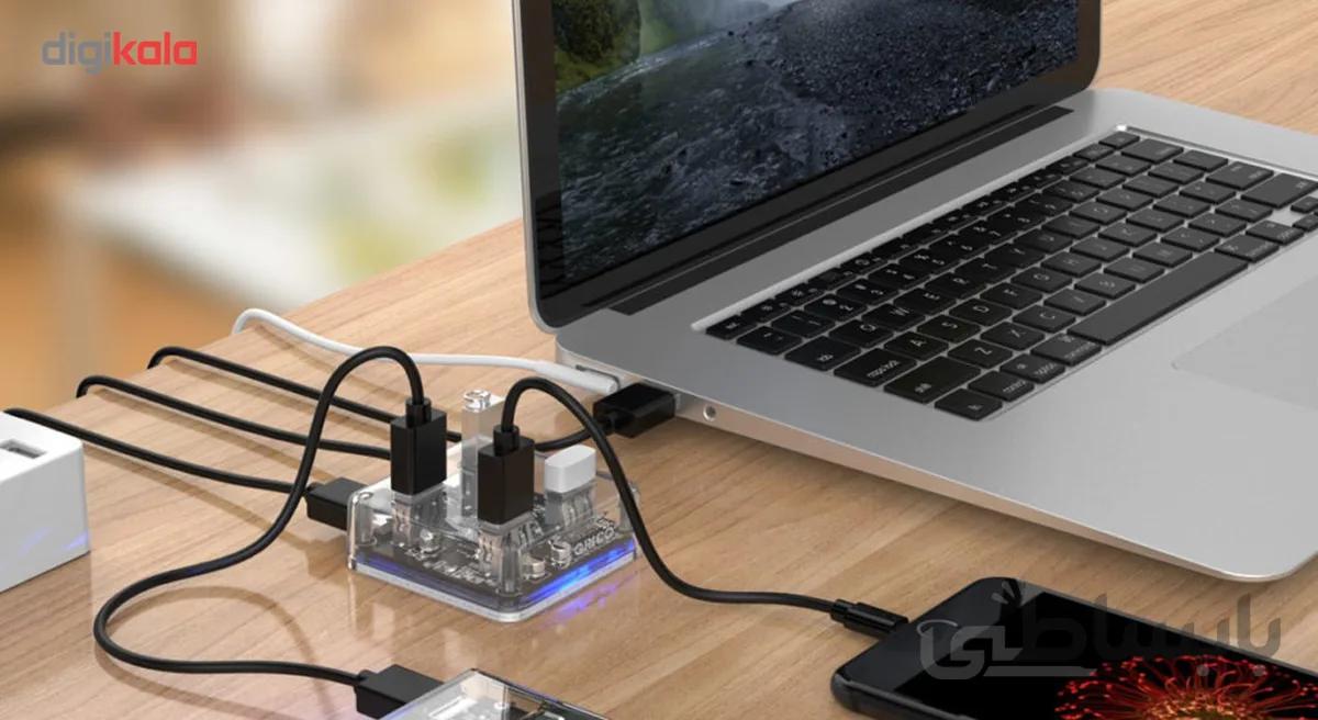 هاب اوریکو Orico MH4U-U3 USB3.0 4Port (گارانتی ۱۲ ماهه) ا هاب اوریکو Orico MH4U-U3 USB3.0 4Port