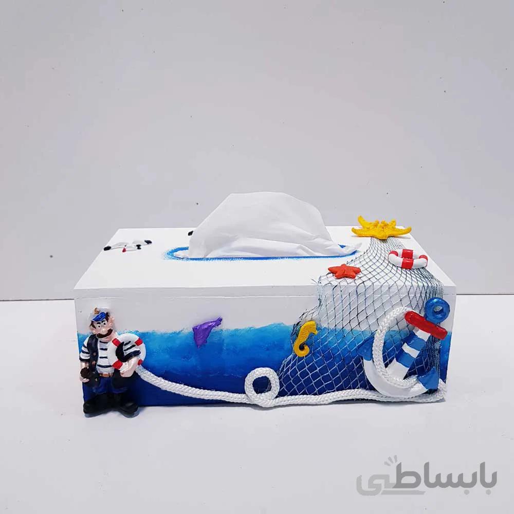 جادستمال کاغذی دریایی طرح کاپیتان
