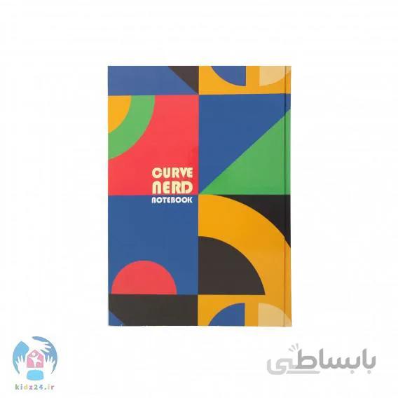 دفتر جلد سخت ته دوخت تک خط ۱۰۰ برگ پاپکو