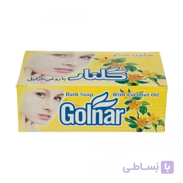 صابون حمام زرد 130 گرمی گلنار