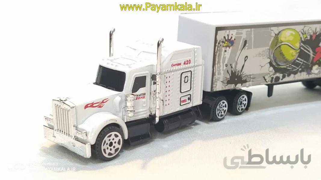 (T.NA) اسباب بازی تریلی کانتینردار کوچک فلزی طرح 09