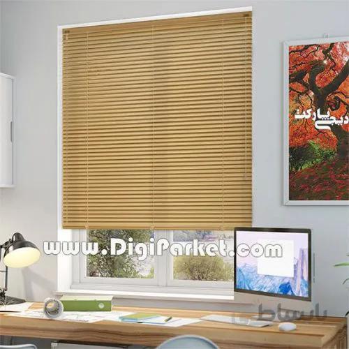 پرده کرکره فلزی طرح چوب بلوط ۲۵ میلیمتری P82