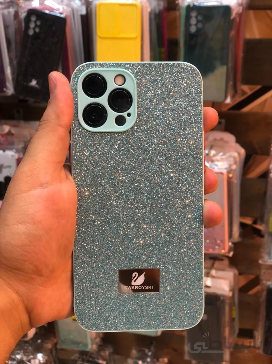 کاور سواروسکی مناسب برای گوشی موبایل IPHONE 12 PRO MAX سبز ا IPHONE 12 PRO MAX SWAROYSKI CASE