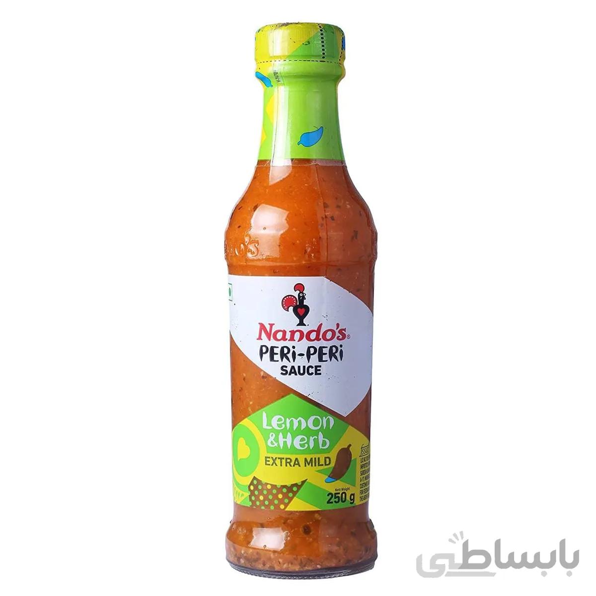 سس تند لیمو و گیاه ناندوز 250 گرم Nando's