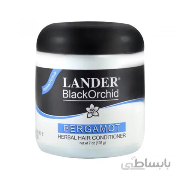 واکس مو و نرم کننده گیاهی لندر مدل بلک ارکید ۱۹۸ گرم همراه با رایحه ترنج – Lander BlackOrchid Bergamot