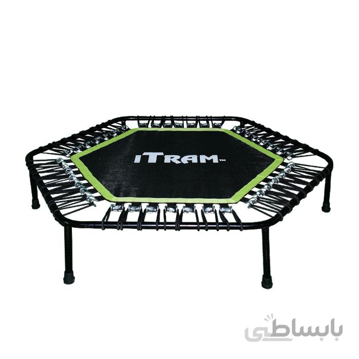ترامپولین کشی jumpingfitness وارداتی دارای دستگیره و نگهدارنده بطری آب