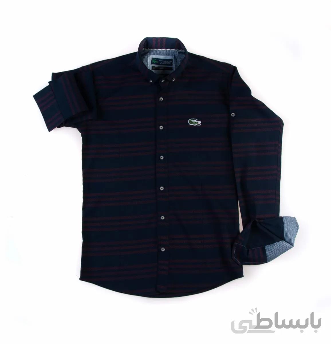 پیراهن طرح دار مردانه P1009