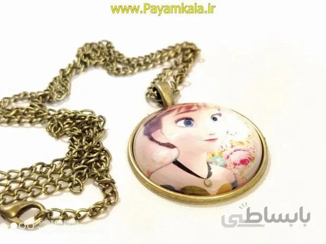 گردنبند دخترانه رزین شخصیت کارتونی آنا