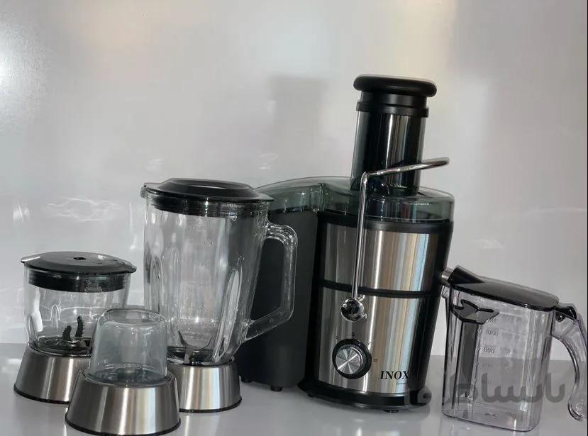 آبمیوه گیری چهار کاره اینوکس مدل NX-620