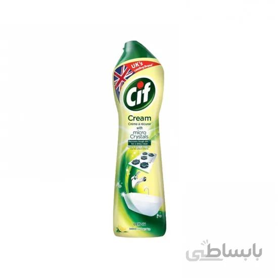 کرم پاک کننده تمام منظوره سیف با رایحه لیمو Cif اورجینال انگلیس حجم 500 میل