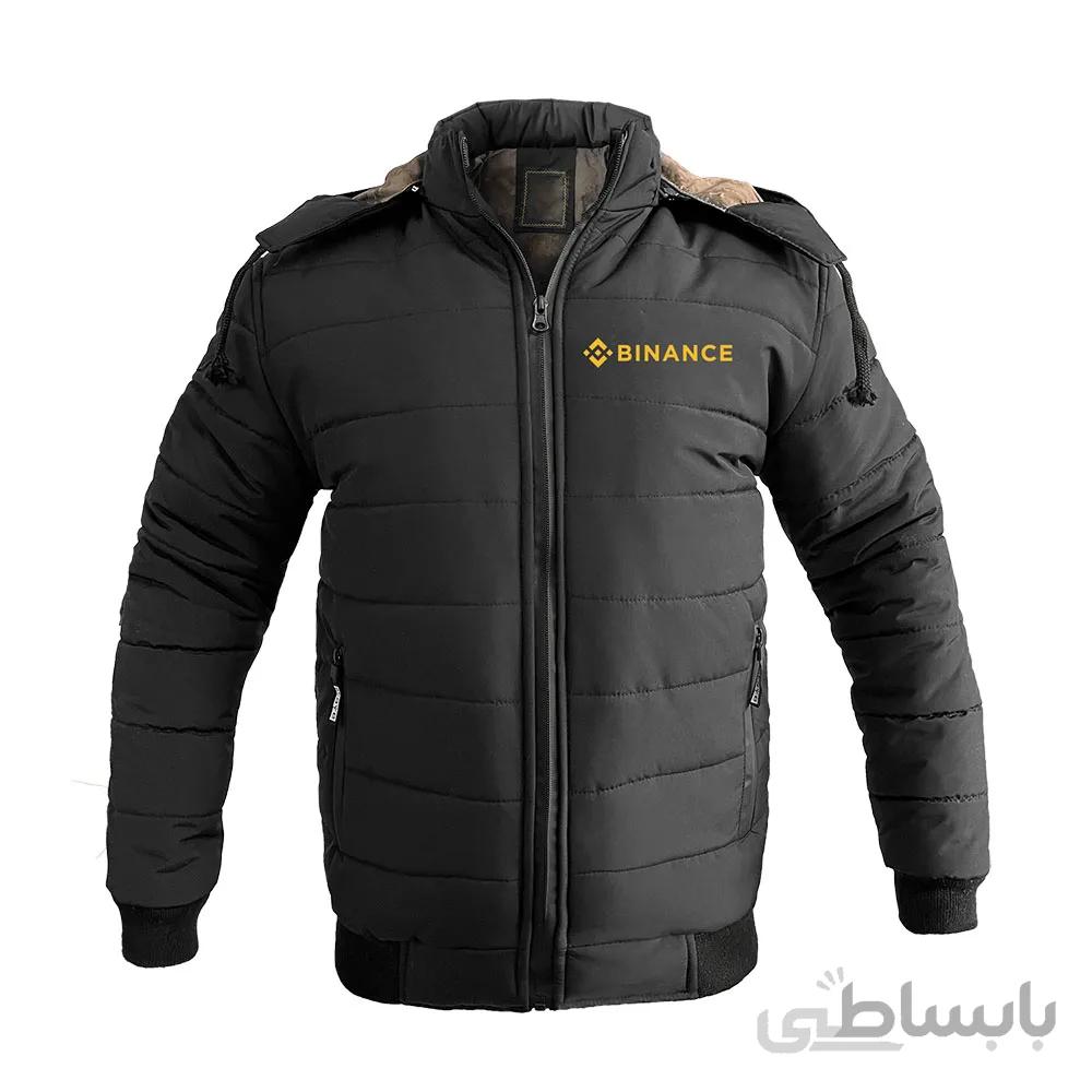 کاپشن مشکی زمستانه بایننس