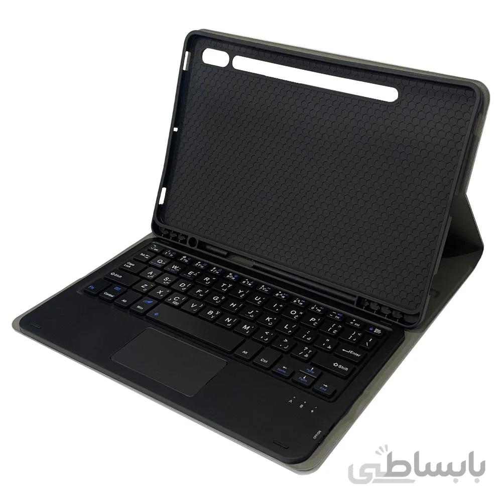 کیف کیبورد دار با موس پد Galaxy Tab S7 T870 / T875