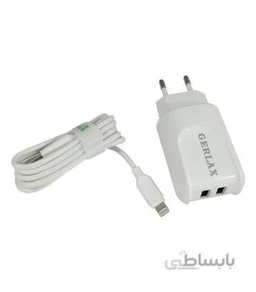 شارژر GERLAX مدل GA-05 همراه با کابل آیفون