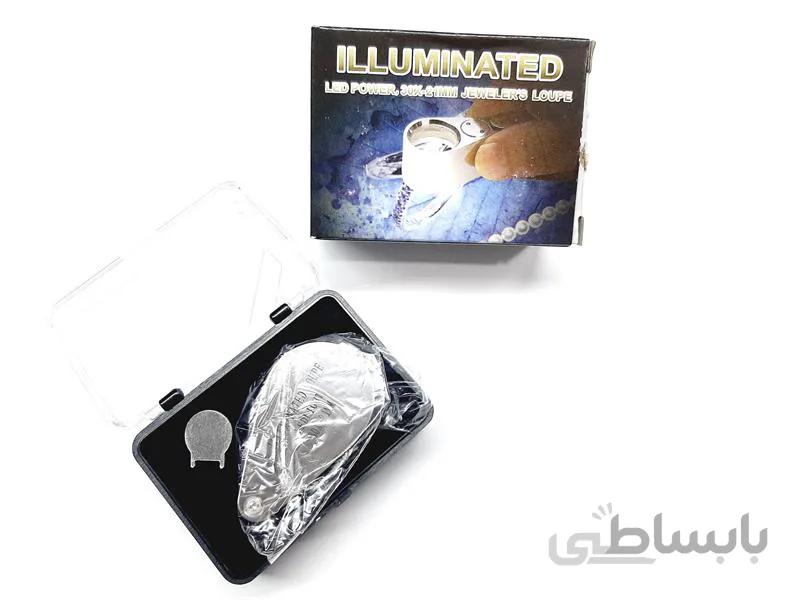 ذره بین چراغدار 30X