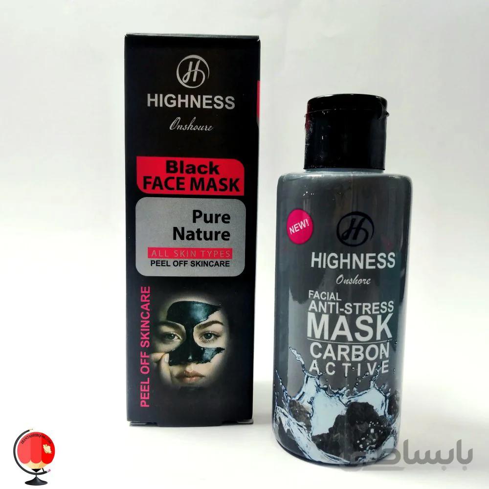 ماسک صورت انشور هاینس HIGHNESS مدل black حجم 120 میلی لیتر