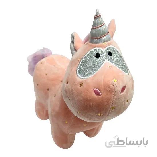 عروسک پولیشی مدل اسب تک شاخ اگنس صورتی ارتفاع 28 سانتی متر Unicorn Agnes_اسباب بازی