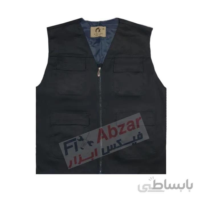 جلیقه تبلیغاتی ، کاور تبلیغاتی چهار جیب سورمه ای سالیان ا navy-blue-vest