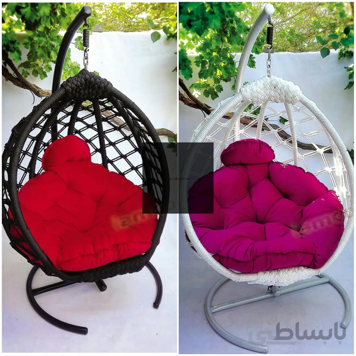صندلی آویزی مدل مونیخ بافت کامل