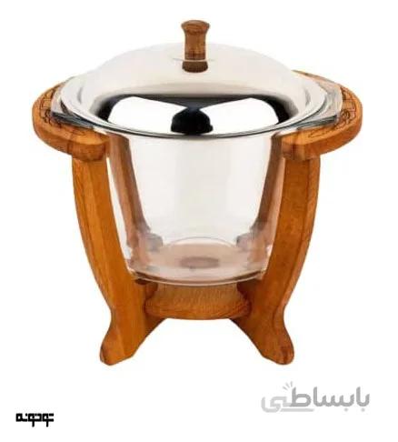سوپ خوری تیره طرح دار چوب راش کد421