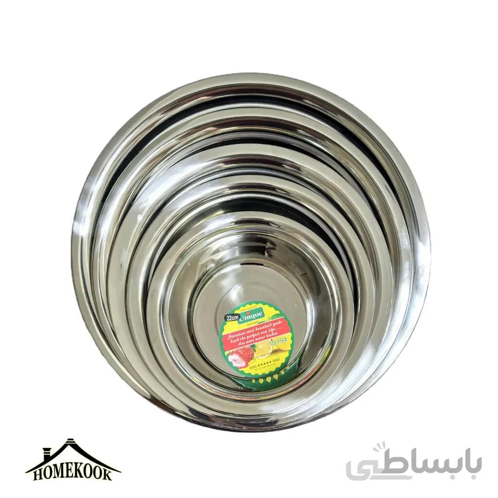 سرویس لگن استیل 5 پارچه یونیک