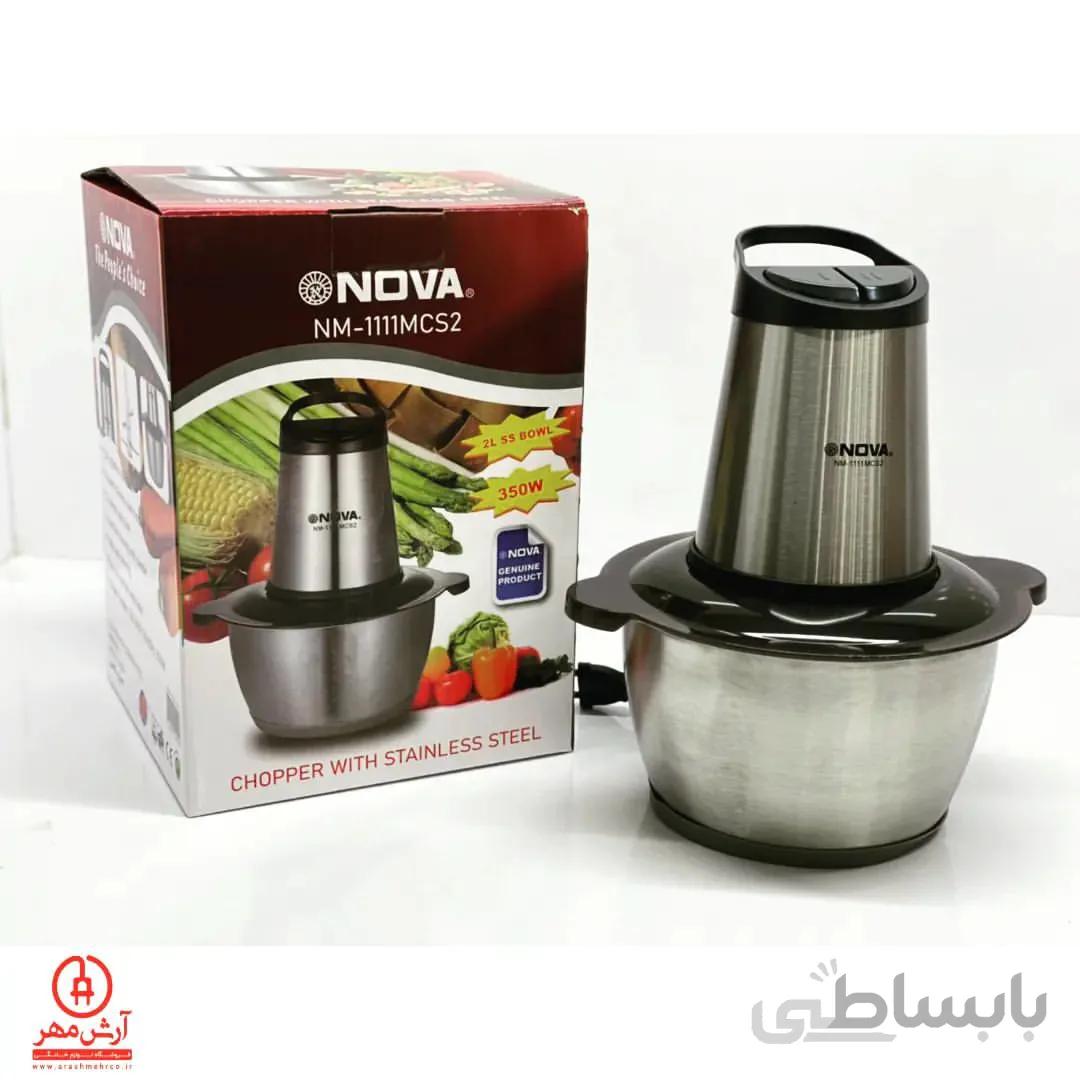 خرد کن نوا مدل و NM1110MCS2 and NM1111MCS2 NM1110MCS2 ا CHOPER WHIT STAINLESS STEEL NOVA NM1111MCS2 & NM1110MCS2 2L 350W