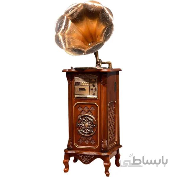 گرامافون ایستاده آنتیک فول مدل 2525 وارداتی