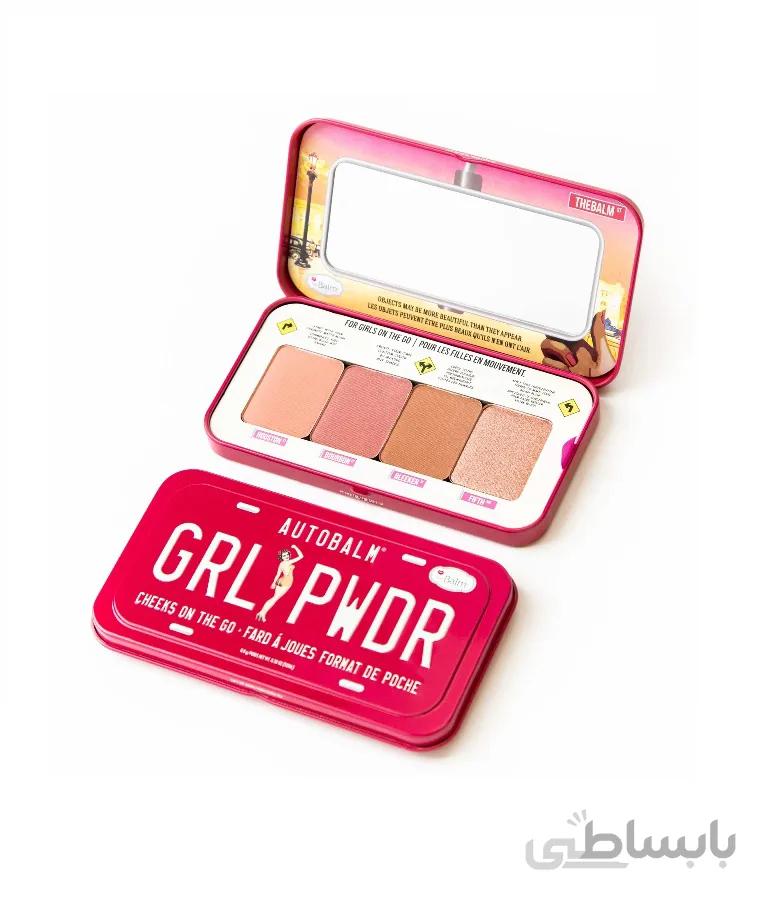 پالت رژ گونه گرل پودر دبالم ا THE BALM AUTOBALM® GRL PWDR CHEEKS Palette