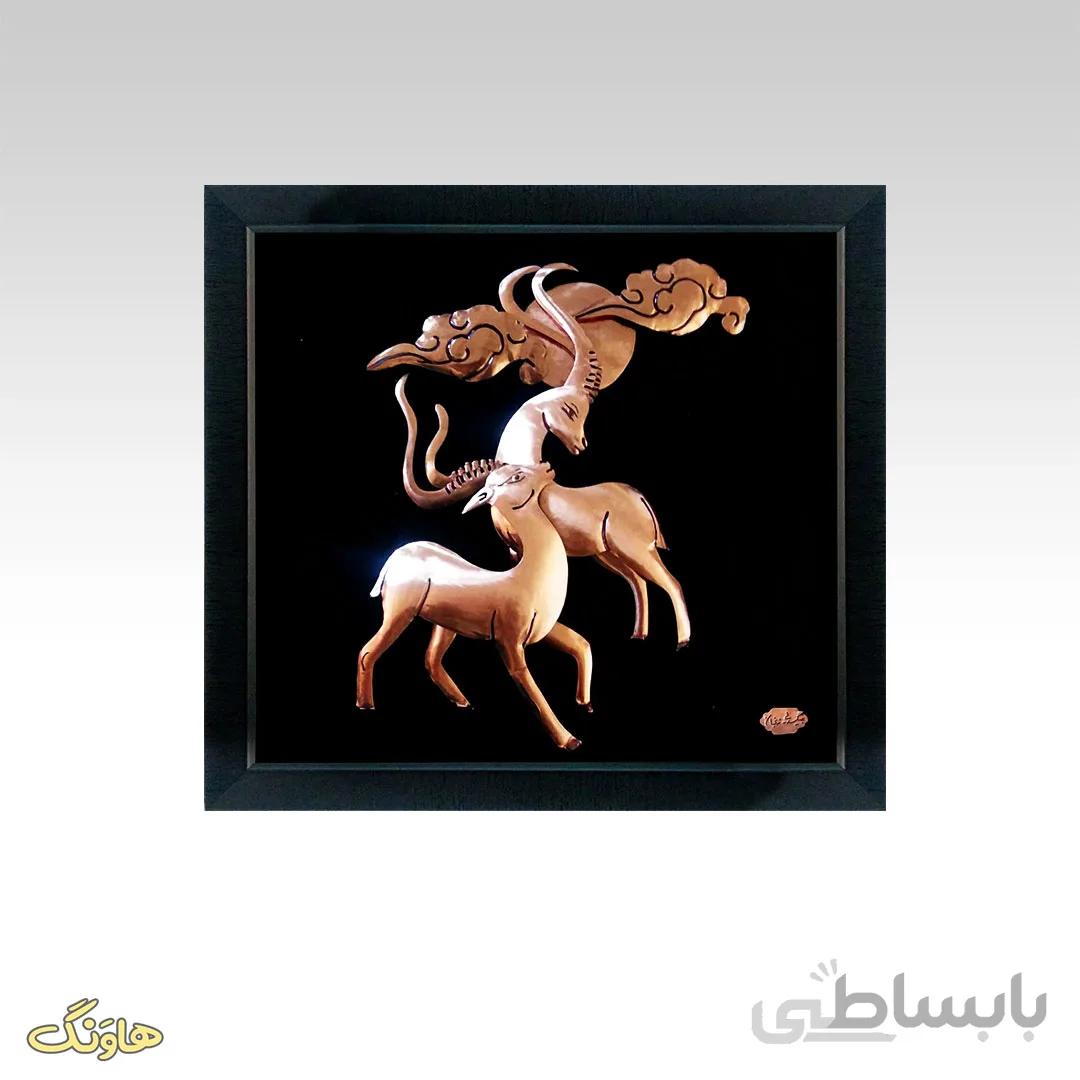 تابلو معرق دو غزال D001