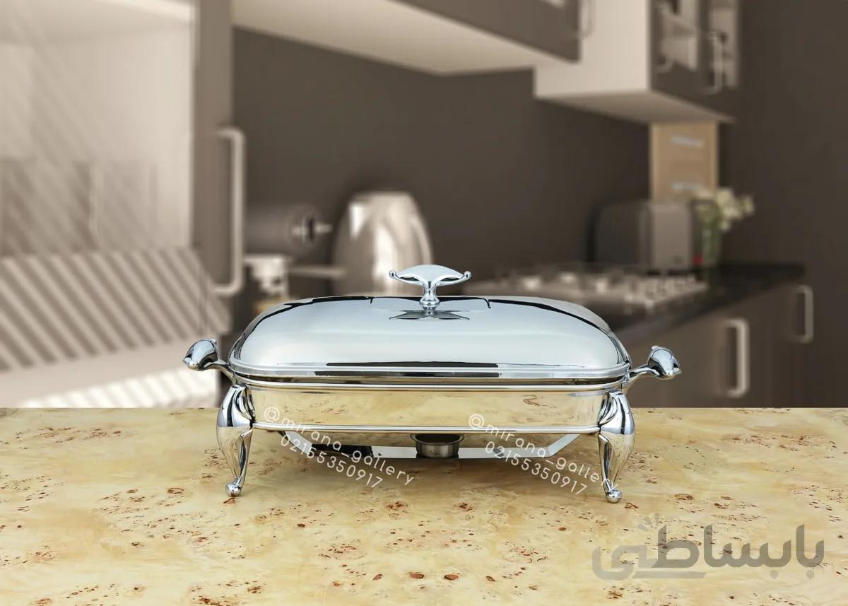 سوفله خوری استیل سایز متوسط برند دیاکو کد مدل النا براق 215SH