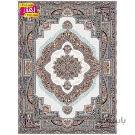 فرش ماشینی نگین مشهد طرح 2597 کرم