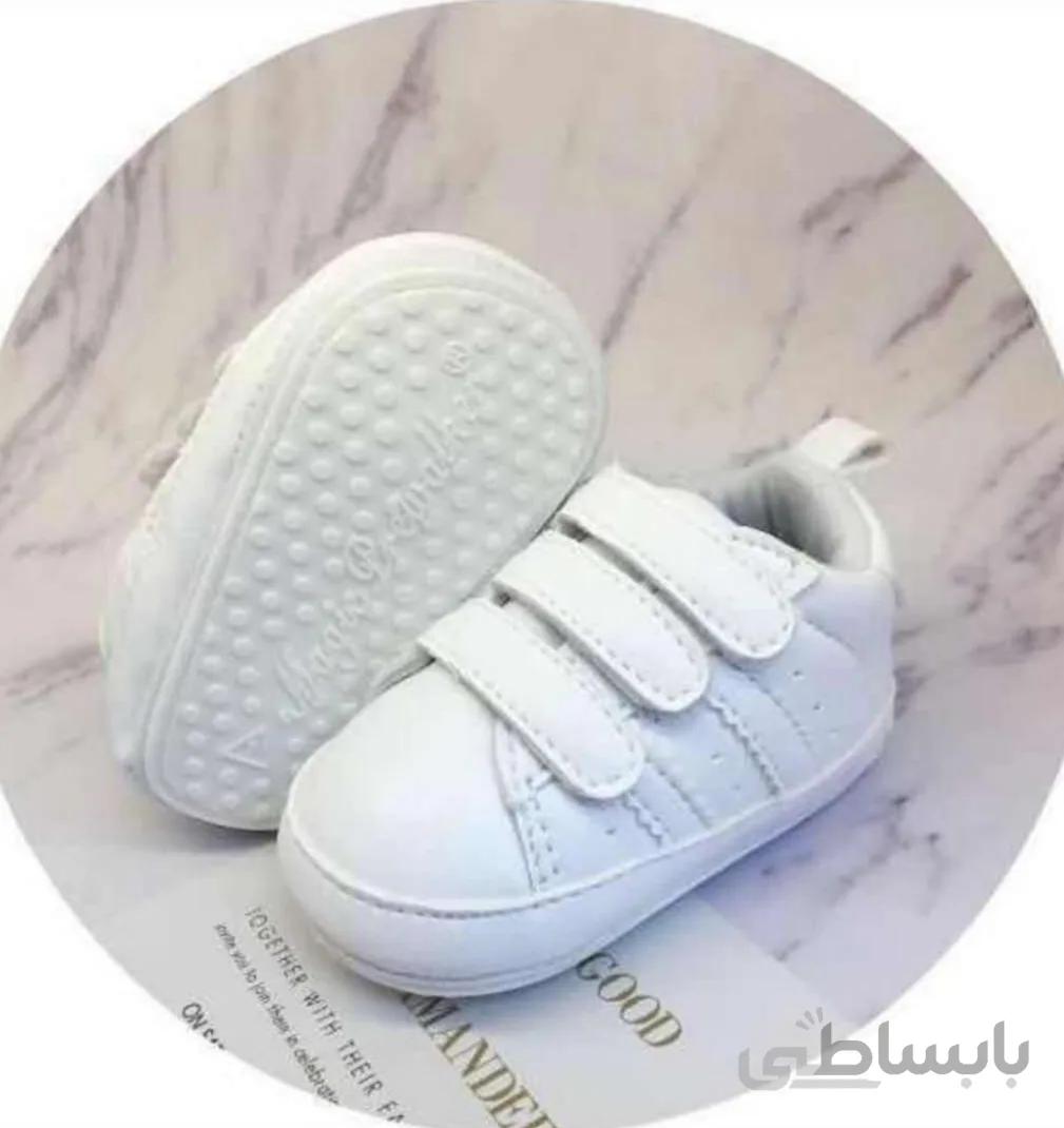 پاپوش سه چسب سفیدساده