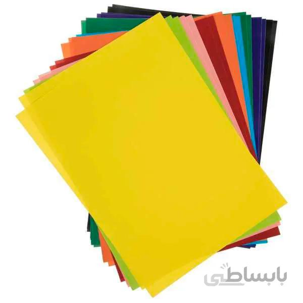 مقوای مات زبر دو رو رنگی مجموعه 10 عددی