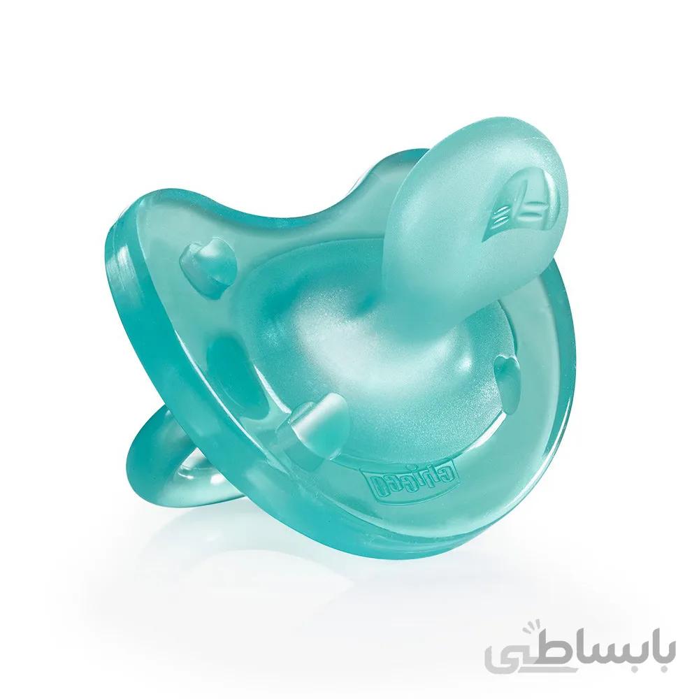 پستانک فیزیو سافت چیکو سیلیکون مناسب کودکان 12ماه به بالا ا Chicco Physio Soft Pacifier Silicone 12m