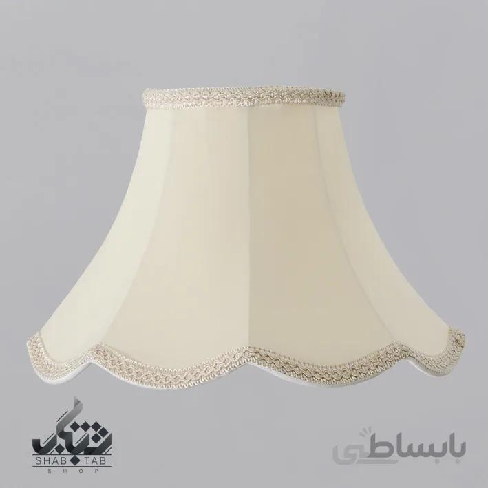 شید آباژور مدل دالبر سایز 35 کرم -سرپیچ E27