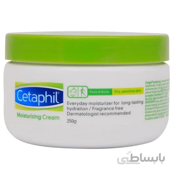کرم مرطوب کننده بدن ستافیل Cetaphil حجم ۲۵۰ میل | پوست خشک و حساس ا Cetaphil Moisturizing Cream for Dry/Sensitive Skin, 250ml