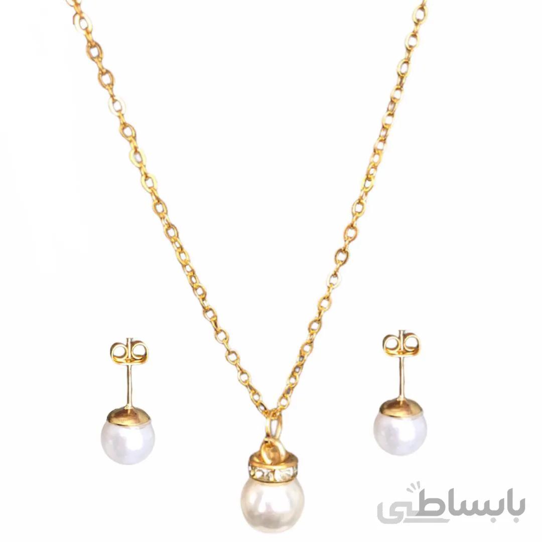 نیم ست دخترانه طرح مروارید