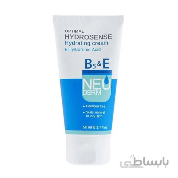 کرم مرطوب کننده اپتیمال هیدروسنس 50میل نئودرم ا Neuderm Optimal Hydrosense Cream