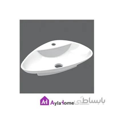 روشویی روسنگی چینی کرد مدل لیندا 65 درجه یک