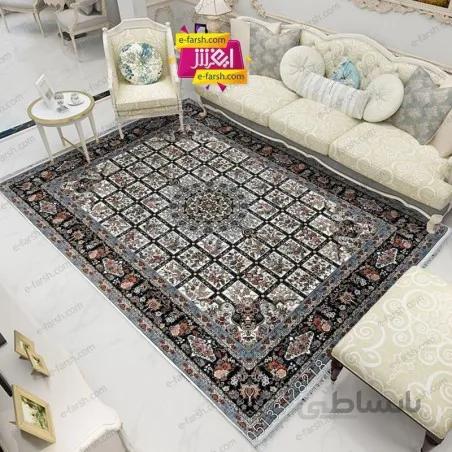 فرش ماشینی نگین مشهد طرح 2601 کرم
