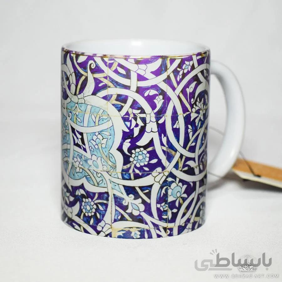 ماگ سرامیکی طرح نقش کاشی 2