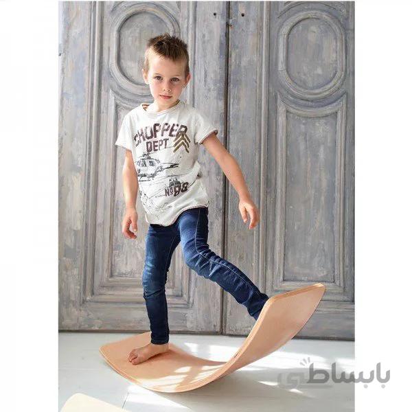 برد تعادلی کودک چوبی بزرگ بدون زیره curvy مدل 5554