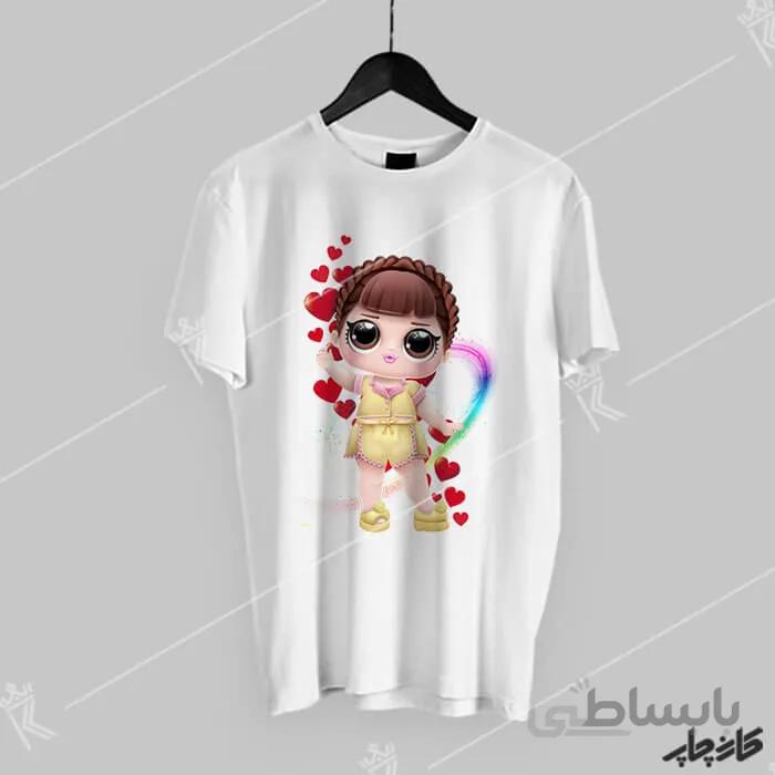 تیشرت دخترانه کارتون لول LOL دختر ناز