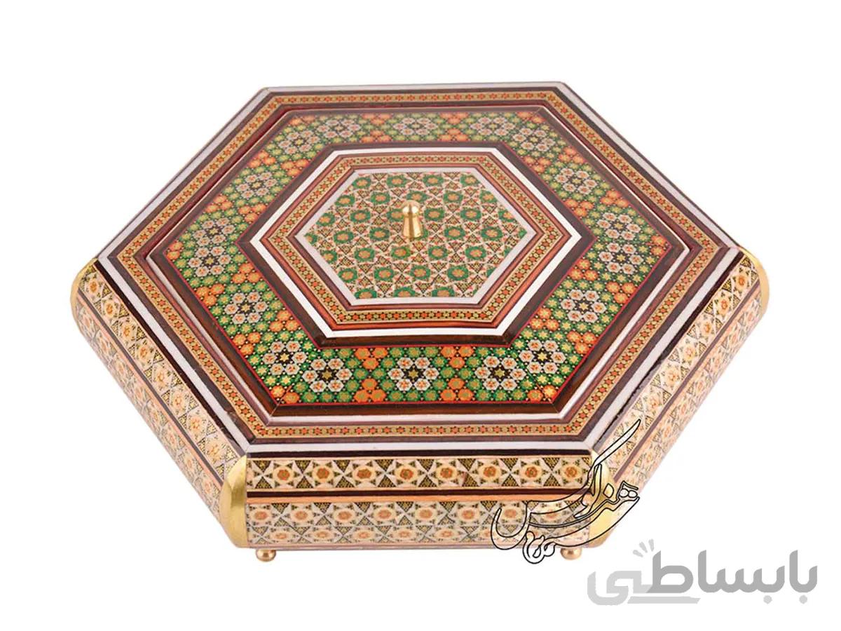 شکلات خوری خاتم کاری چوبی