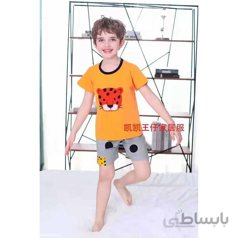 بلوز شورت بچه گانه طرح ببری