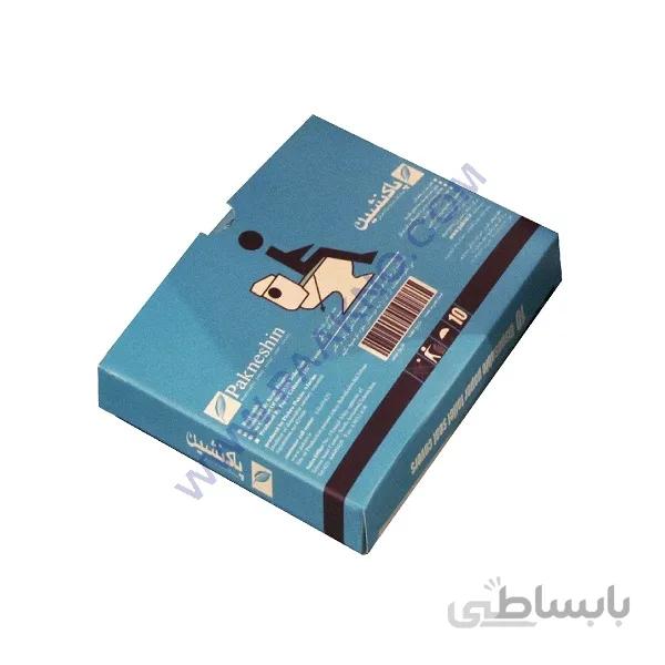 روکش يكبار مصرف توالت فرنگی «پاكنشين» قابل حل در فاضلاب- جعبه 10 برگی