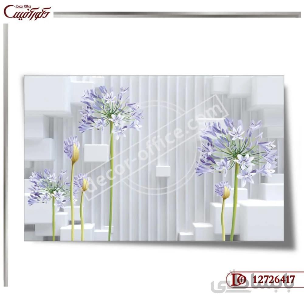 پوستر دیواری گل 6417 ا 3D flower wallpaper 6417