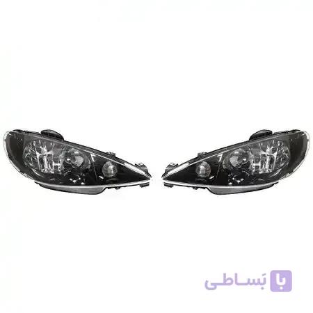 چراغ جلو ۲۰۶ داخل مشکی مدرن