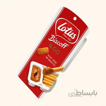 کره بیسکوییت لوتوس و بیسکویت مدادی بیسکاف گو 45 گرمی
