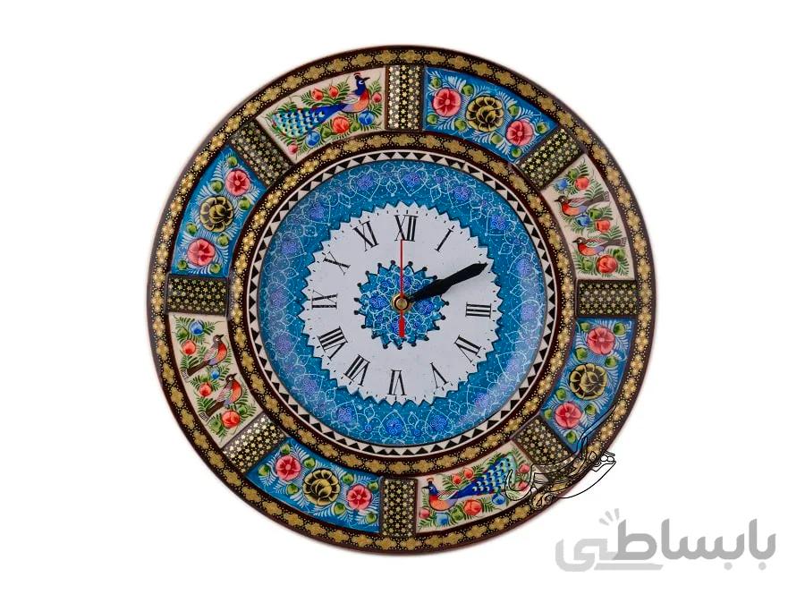 ساعت خاتم کاری و میناکاری سایز ۲۰ مدل دایره